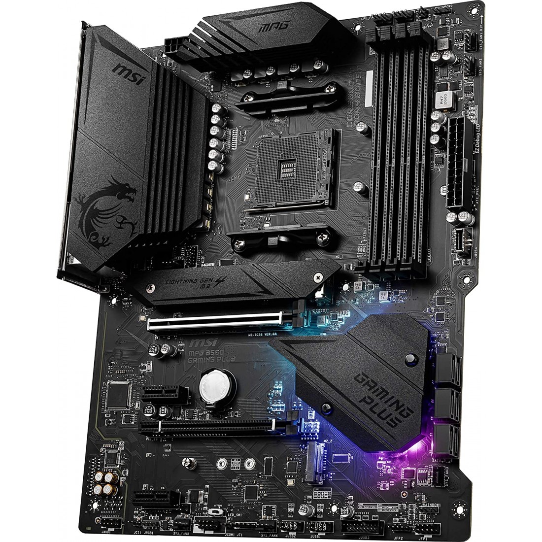 Msi Mpg B Gaming Plus Gaming Motherboard Amd Am Ddr Pcie