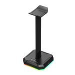 Redragon HA300 Scepter Pro Headset Stand RGB Backlit Gaming Headphone Stand with Aluminum Supporting Bar
