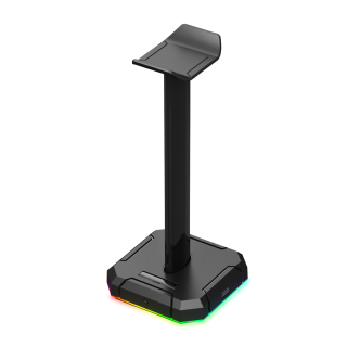 Redragon HA300 Scepter Pro Headset Stand RGB Backlit Gaming Headphone Stand with Aluminum Supporting Bar Redragon HA300 Scepter Pro Headset Stand RGB Backlit Gaming Headphone Stand with Aluminum Supporting Bar