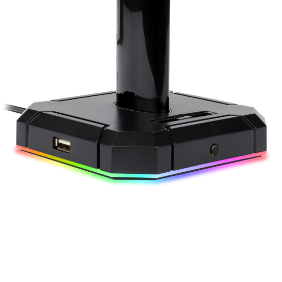Redragon HA300 Scepter Pro Headset Stand RGB Backlit Gaming Headphone Stand with Aluminum Supporting Bar