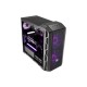 Cooler Master MasterCase H500 ATX Mid-Tower, tempered glass panel, two 200mm RGB fans with Controller and Case Handle for Transport