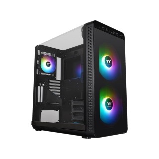 Thermaltake View 37 Motherboard Sync ARGB E-ATX Mid Tower Gaming Computer Case with 3 ARGB 5V Motherboard Sync RGB Fans Pre-Installed CA-1J7-00M1WN-04