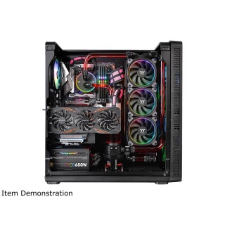 Thermaltake View 37 Motherboard Sync ARGB E-ATX Mid Tower Gaming Computer Case with 3 ARGB 5V Motherboard Sync RGB Fans Pre-Installed CA-1J7-00M1WN-04