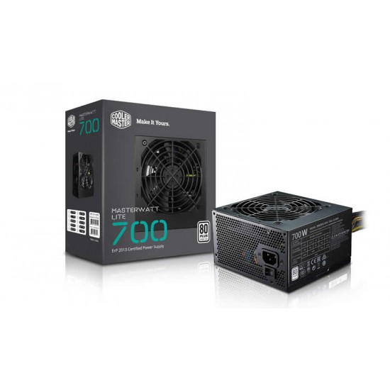 COOLER MASTER MasterWatt Lite 230V (ErP 2013) 700W MPX-7001-ACABW-KS ATX 12V V2.31 ErP 2013 Lot6 Active PFC Power Supply COOLER MASTER MasterWatt Lite 230V (ErP 2013) 700W MPX-7001-ACABW-KS ATX 12V V2.31 ErP 2013 Lot6 Active PFC Power Supply
