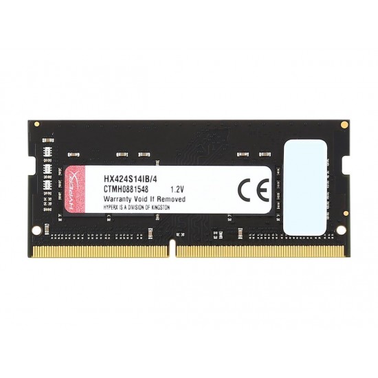 HyperX Kingston Technology Impact 4GB 2400MHz DDR4 CL14 SODIMM Laptop Memory HX424S14IB/4 HyperX Kingston Technology Impact 4GB 2400MHz DDR4 CL14 SODIMM Laptop Memory HX424S14IB/4