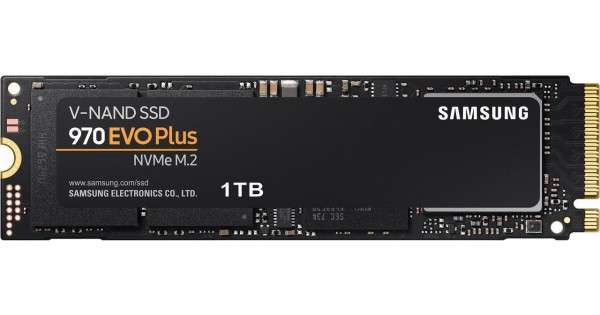 SAMSUNG 970 EVO PLUS M.2 2280 1TB PCIe Gen 3.0 x4, NVMe 1.3 V-NAND 3-bit  MLC Internal Solid State Drive (SSD) MZ-V7S1T0B/AM