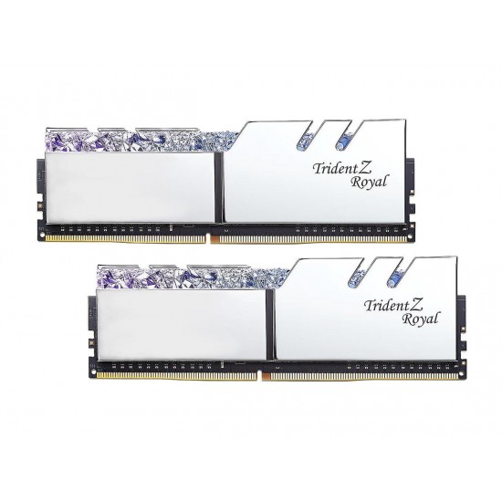 G.SKILL Trident Z Royal Series 8GB (1 x 8GB) 288-Pin RGB DDR4 SDRAM DDR4 3200 (PC4 25600) Desktop Memory Model F4-3200C14D-16GTRS
