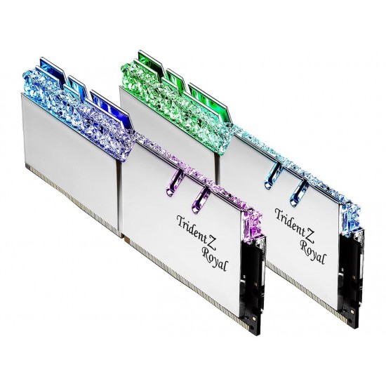 G.SKILL Trident Z Royal Series 16GB (2 x 8GB) 288-Pin RGB DDR4 SDRAM DDR4 3200 (PC4 25600) Desktop Memory Model F4-3200C14D-16GTRS