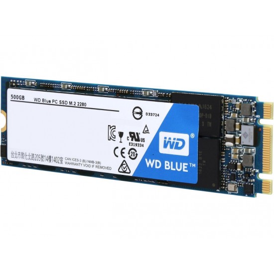 WD Blue M.2 500GB Internal SSD Solid State Drive - SATA 6Gb/s