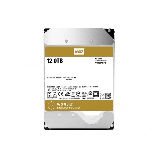 WD Gold 12TB Enterprise Class Hard Disk Drive - 7200 RPM Class SATA 6Gb/s 256MB Cache 3.5 Inch
