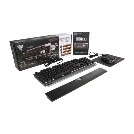Gamdias Mechanical Gaming Keyboard and Mouse Combo with Bonus Mouse Mat
