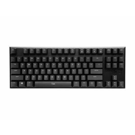 HyperX Alloy FPS Pro - Tenkeyless Mechanical Gaming Keyboard - 87-Key, Ultra-Compact Form Factor - Linear & Quiet - Cherry MX Red - Red LED Backlit
