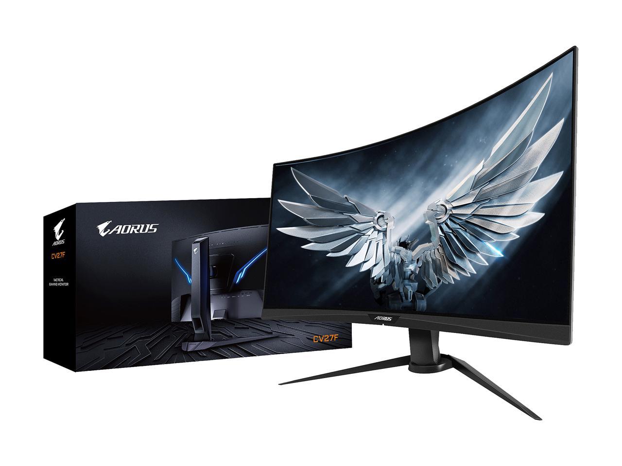 Aorus Ad27qd 27 144hz 1440p Freesync And G Sync Compatible Gaming Monitor Exclusive Built In Anc 2560x1440 Qhd Display Hdr 1ms Response Time 10 Bit Ips 95 Dci P3 Display Port 2 X Hdmi 2 X