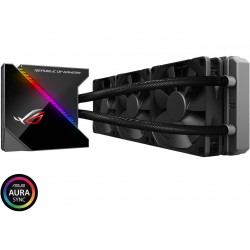 ASUS ROG Ryujin 360 RGB AIO Liquid CPU Cooler 360mm Radiator (Three 120mm 4-pin Noctua iPPC PWM Fans) with LIVEDASH OLED Panel and FanXpert Controls