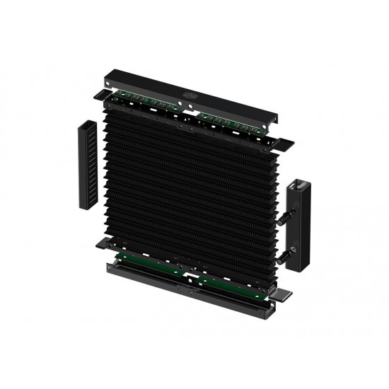 Cooler Master MasterLiquid ML120R Addressable RGB AIO CPU Liquid Cooler, 28 Independently-Controlled LEDS, Robust Sleeved FEP Tubing, Dual 120mm ARGB Air Balance MF