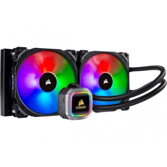 CORSAIR Hydro Series, H115i RGB PLATINUM, 280mm, 2 X ML PRO 140mm RGB PWM Fans, Advanced RGB Lighting & Fan Control w/ Software, Liquid CPU Cooler. CW-9060038-WW. Support: Intel 2066, AMD AM4, TR4.