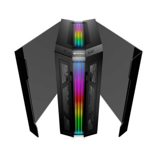 Cougar Gemini T Tempered Glass Mid Tower RGB LED Gaming Case with tool-less side panels