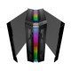 Cougar Gemini T Tempered Glass Mid Tower RGB LED Gaming Case with tool-less side panels