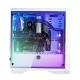 BitFenix Enso White, ATX Case Tempered Glass, Alchemy 3.0 Addressable Asus AURA SYNC RGB with Controller