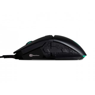 Cooler Master MM830 Gaming Mouse with 24,000 dpi Sensor, Hidden D-pad Buttons, 4-Zone RGB, and Precision Wheel