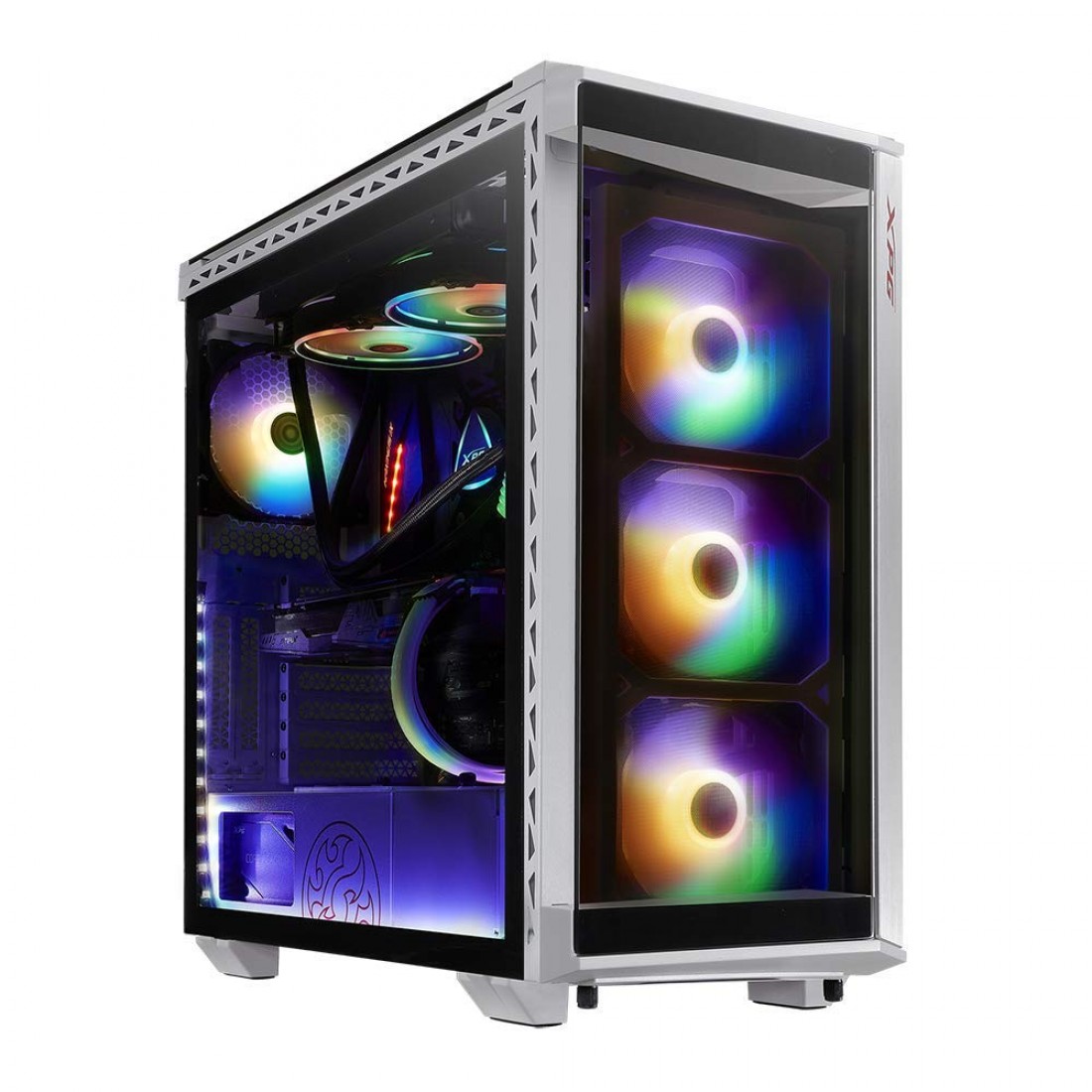 XPG BATTLECRUISER ATX Mid-Tower Gaming Computer Case w/ Tempered Glass ...