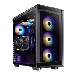 XPG Battle Cruiser Mid-Tower RGB Glass Panel PC Case Black