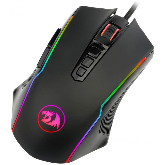 Redragon M910 Ranger Chroma Gaming Mouse with 16.8 Million RGB Color Backlit, Comfortable Grip, 9 Programmable Buttons, up to 12400 DPI User Adjustable Redragon M910 Ranger Chroma Gaming Mouse with 16.8 Million RGB Color Backlit, Comfortable Grip, 9 Programmable Buttons, up to 12400 DPI User Adjustable