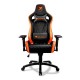 Cougar Armor S (Orange) Luxury Gaming Chair with Breathable Premium PVC Leather and Body-embracing High Back Design