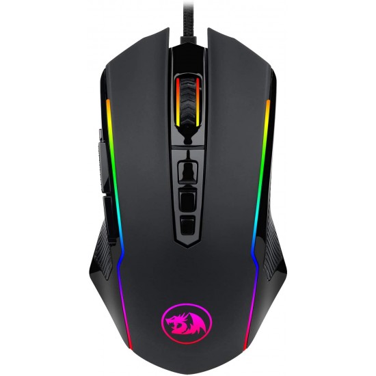 Redragon M910 Ranger Chroma Gaming Mouse with 16.8 Million RGB Color Backlit, Comfortable Grip, 9 Programmable Buttons, up to 12400 DPI User Adjustable Redragon M910 Ranger Chroma Gaming Mouse with 16.8 Million RGB Color Backlit, Comfortable Grip, 9 Programmable Buttons, up to 12400 DPI User Adjustable