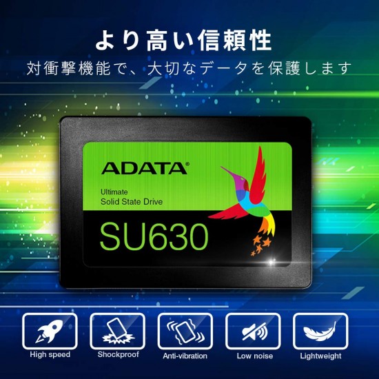 ADATA SU630 480GB 3D-NAND SATA 2.5 Inch Internal SSD (ASU630SS-480GQ-R)