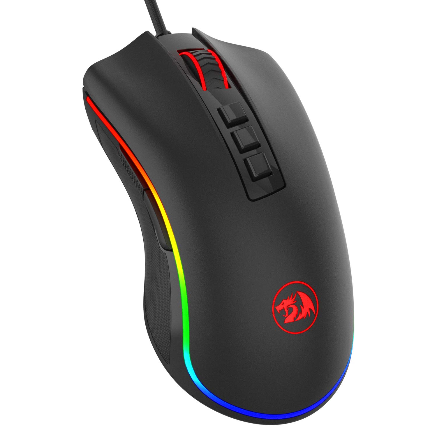 Redragon M711 Cobra Gaming Mouse with 16.8 Million RGB Color Backlit, 10,000  DPI Adjustable, Comfortable Grip, Programmable Buttons