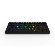 Obinslab Anne 2 Pro Mechanical Gaming Keyboard 60% True RGB Backlit - Wired/Wireless Bluetooth 4.0 PBT Type-c Up to 8 Hours Extended Battery Life, Full Keys Programmable (Gateron Blue, Black)