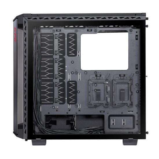 XPG Battle Cruiser Mid-Tower RGB Glass Panel PC Case Black (BATTLECRUISER-BKCWW)