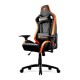 Cougar Armor S (Orange) Luxury Gaming Chair with Breathable Premium PVC Leather and Body-embracing High Back Design