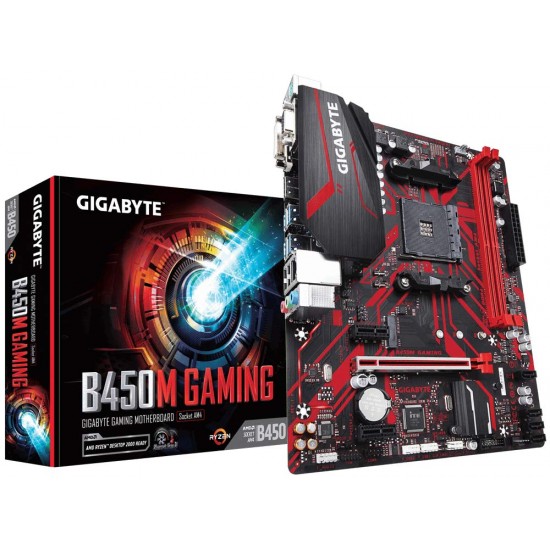 Gigabyte B450M GAMING (Socket AM4/B450/DDR4/S-ATA 600/Micro ATX) Gigabyte B450M GAMING (Socket AM4/B450/DDR4/S-ATA 600/Micro ATX)