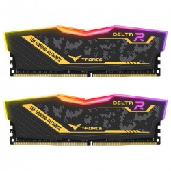 TEAMGROUP T-Force Delta TUF DDR4 16GB (2x8GB) 3200MHz (PC4-25600) CL16 Desktop Memory Module ram - TF9D416G3200HC16CDC01