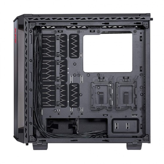 XPG Battle Cruiser Mid-Tower RGB Glass Panel PC Case Black (BATTLECRUISER-BKCWW)