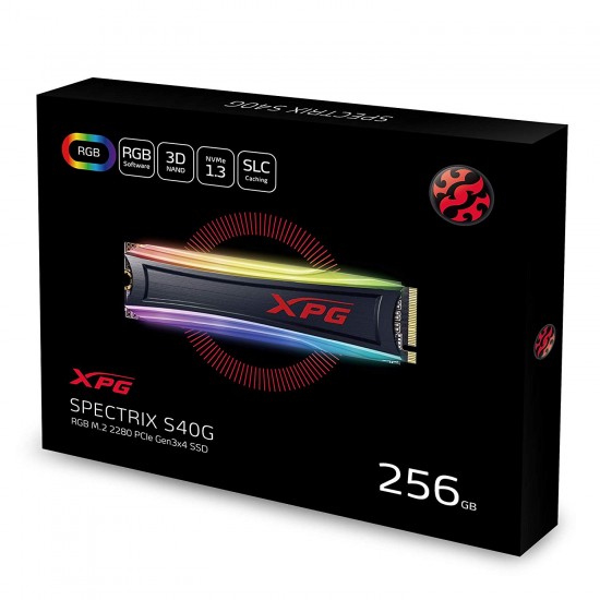 XPG SPECTRIX S40G RGB M.2 2280 256GB PCI-Express 3.0 x4 3D TLC Internal SSD