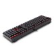 Redragon K551 Mechanical Gaming Keyboard with Cherry MX Blue Switches Vara 104 Keys Numpad Tactile USB Wired Computer Keyboard Steel Construction for Windows PC Games (Black RED LED Backlit)
