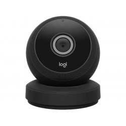 Logitech Circle Wireless 1080p Video Battery Powered Security Camera with Person Detection, Motion Zones and Custom Alerts (Black)