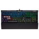 CORSAIR K70 RGB MK.2 Mechanical Gaming Keyboard - USB Passthrough & Media Controls - Tactile & Clicky - Cherry MX Blue - RGB LED Backlit