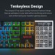 Redragon K552-RGB Mechanical Gaming Keyboard Compact 87 Key Mechanical Computer Keyboard KUMARA USB Wired Cherry MX Blue Equivalent Switches for Windows PC Gamers (Black RGB Backlit)