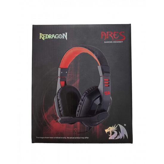 Redragon H120 Wired Gaming Headset with Microphone and Volume Control for Mobiles/Smart Devices, PC and PS4 (Black)