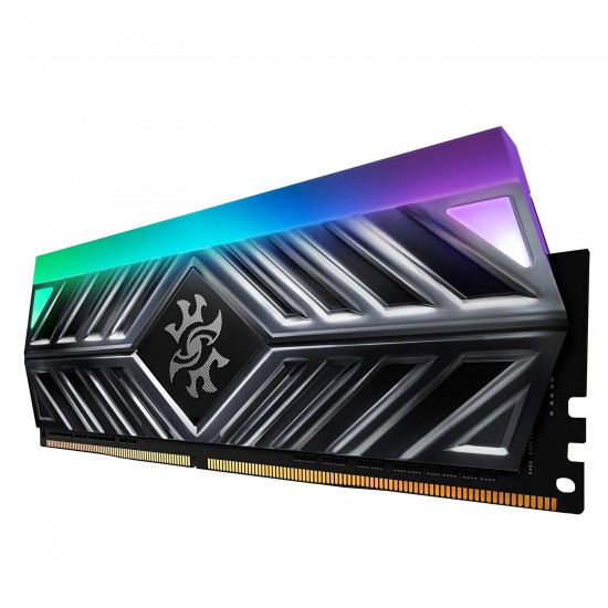 XPG Spectrix D41 DDR4 RGB 3000MHz 16GB (2x8GB) 288-Pin PC4-24000 Desktop U-DIMM Memory Retail Kit Grey