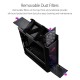 Asus ROG Strix Helios GX601 RGB Mid-Tower Computer Case for up to EATX Motherboards with USB 3.1 Front Panel, Smoked Tempered Glass, Brushed Aluminum and Steel Construction, and Four Case Fans