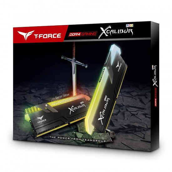 TEAMGROUP T-Force Xcalibur RGB DDR4 16GB (2x8GB) 4000MHz (PC4-32000) CL18 Desktop Memory Module ram TF6D416G4000HC18EDC01 - Special Edition