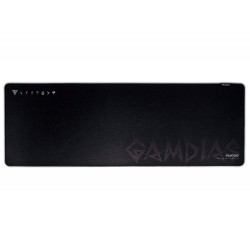 GAMDIAS Extended Speed Soft Gaming Mouse Mat/Mouse Pad with Non-Slip Fabrics and Stitched Edges-35.1"x11.7"x0.12", Black (NYX P1)