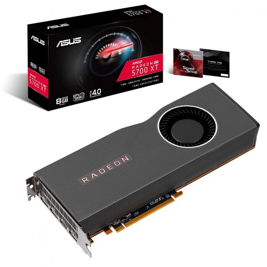 ASUS Radeon RX 5700 XT PCIe 4.0 VR Ready Graphics Card with 8GB GDDR6 Memory and Support for up to 6 Monitors (RX5700XT-8G)