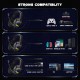 ONIKUMA K20 Advanced 4D Gaming Headset- 360° Noise Cancelling Mic with Mute & Volume Control, Lightweight Ergonomic Cool RGB Headphones for PS4, Xbox One, Switch, PC