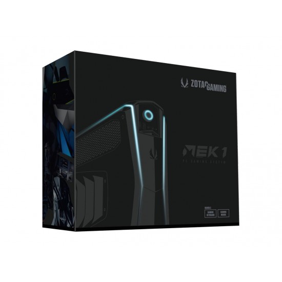 ZOTAC GAMING MEK1 GAMING PC NVIDIA GeForce GTX 1070 Ti Intel Core i7-7700 (3.60 GHz) 16 GB DDR4 240 GB NVMe SSD 1 TB HDD Windows 10 SPECTRA Lighting Ultra-Slim Design Mini ITX Desktop